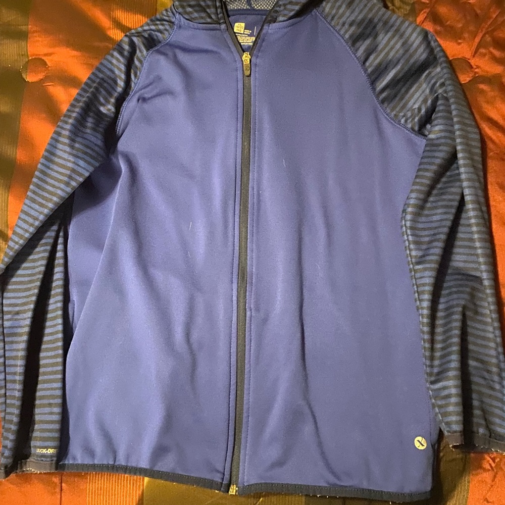 Blue regular zip up